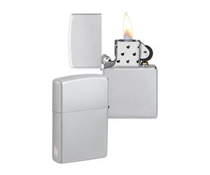 Zippo Briquet Tempête - Design Flamme - Chrome Satiné - Rechargeable - Réutilisable - Design Coupe-Vent - Coffret Cadeau Fabriqué aux États-Unis - Exclusivité Amazon