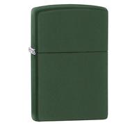 Zippo Briquet 50810615 Vert mat sans logo, rechargeable, coupe-vent