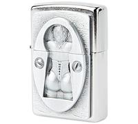Zippo Briquet tempête Emblème Trou de Serrure Finition Street Chrome Rechargeable