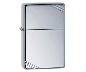 Zippo Briquet tempête - Étui Vintage, Chrome Poli, modèle de Base - Rechargeable - Réutilisable - Design Coupe-Vent - Boîte Cadeau - Fabriqué aux États-Unis