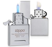 Zippo Briquet Tempête - Finition Chrome Brossé - Ensemble avec Insert au Butane - Rechargeable - Réutilisable - Design Coupe-Vent - Coffret Cadeau - Fabriqué aux États-Unis