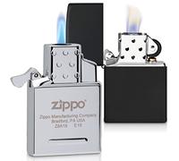 Zippo Briquet Tempête - Finition Noire Mate - Set avec Insert Butane - Rechargeable - Réutilisable - Design Coupe-Vent - Coffret Cadeau - Fabriqué aux États-Unis