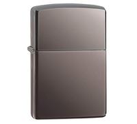 Zippo - Briquet Tempête, Glace Noire (Black Ice), Modèle De Base, Rechargeable, Réutilisable, Résistant Au Vent, Coffret Cadeau, Fabriqué Aux États-Unis