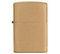 Zippo - Briquet Tempête, Laiton Brossé, Modèle De Base, Rechargeable, Réutilisable, Résistant Au Vent, Coffret Cadeau, Fabriqué Aux États-Unis