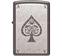 Zippo Modèle Filigrane As - Black Ice® - Laser Rotary - Briquet Coupe-Vent, Rechargeable, dans Une boîte Cadeau de Haute qualité 221-095134 Taille Unique
