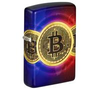 Zippo Briquet Tempête - Modèle Bitcoin - 540 Color Impression en Multicolore - Rechargeable - Réutilisable - Design Coupe-Vent - Coffret Cadeau - Fabriqué aux États-Unis