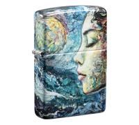 Zippo Briquet Tempête - Modèle Femme Cosmique, Finition 540 Mat - Rechargeable - Réutilisable - Design Coupe-Vent - Coffret Cadeau - Fabriqué aux États-Unis