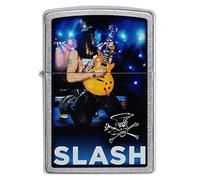 Zippo Briquet Tempête - Modèle Slash - Finition Street Chrome avec Color Image - Rechargeable - Réutilisable - Design Coupe-Vent - Coffret Cadeau - Fabriqué aux États-Unis