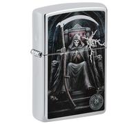 Zippo - Briquet Tempête Motif Anne Stokes, Chrome Poli, Impression Color Image, Rechargeable, Réutilisable, Coupe-vent, Coffret Cadeau, Fabriqué Aux États-Unis