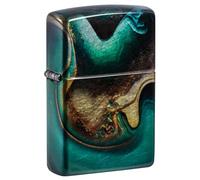 Zippo - Briquet tempête, Motif de marbrures, Impression Fusion à 540° (mélange de Couleurs), Rechargeable, réutilisable, Design Coupe-Vent, boîte Cadeau, fabriqué aux États-Unis