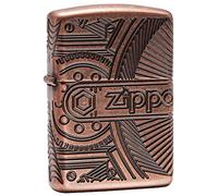 Zippo Gear Pocket Lighter Briquet Mixte Adulte, Armor Antique Copper, M