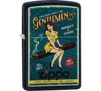 Zippo Cigar Girl Design Matte Black 218-076647, briquet