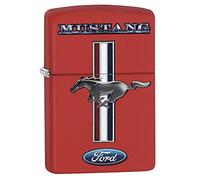Zippo Ford MUSTANG Rouge Briquet à Essence, Laiton, Inox, 1x6 X6 CM Auto