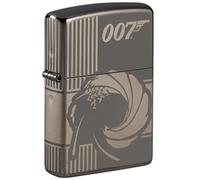 Zippo - James Bond 007, Black Ice - Essence Briquet Coupe-Vent, Rechargeable, dans Une boîte Cadeau de Haute qualité 60005397 Normal