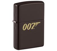 Zippo - Briquet Tempête Motif James Bond, Marron, Gravure Laser, Rechargeable, Réutilisable, Coupe-vent, Coffret Cadeau, Fabriqué Aux États-Unis