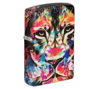 Zippo Briquet Tempête 540° Motif lion – Impression couleur, Rechargeable, Coffret cadeau