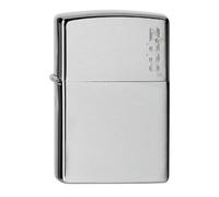Zippo - Briquet tempête, motif logo Bulus, chrome brossé, gravure automatique bicolore Two-Tone, modèle de base, rechargeable, réutilisable, design coupe-vent, boîte cadeau, fabriqué aux États-Unis
