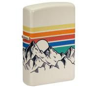 Zippo - Briquet Tempête Motif Montagne, 540°, Impression Color Image, Rechargeable, Réutilisable, Coupe-Vent, Coffret Cadeau, Fabriqué Aux États-Unis