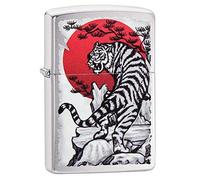 Zippo Asian Tiger Design Brushed Chrome 29889-000002, briquet