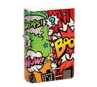 Zippo - Briquet Tempête Motif Ville Pop Art, 540°, Impression Color Image, Rechargeable, Réutilisable, Coupe-Vent, Coffret Cadeau, Fabriqué Aux États-Unis