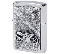 Zippo moto original chromé brossé