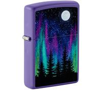 ZIPPO Norhern Lights 60006583 Night in The Forest Briquet original Violet mat