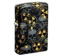 Zippo Windproof Lighter - Nuclear Skulls Design - Rechargeable à Vie - Boîte Cadeau - Construction métallique - Fabriqué aux USA