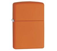 Zippo Briquet tempête - Orange Mat, modèle de Base - Rechargeable - Réutilisable - Design Coupe-Vent - Boîte Cadeau - Fabriqué aux États-Unis