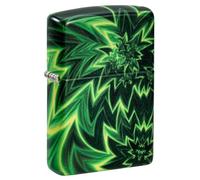 Zippo Briquet Tempête - Psychédélique - Chrome Urbain & Image Couleur - Rechargeable, Garanti à Vie - Flamme Ajustable - Boîte Cadeau - Métal, Fabriqué aux USA