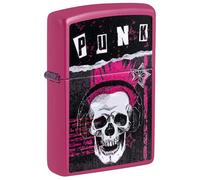 Zippo Briquet Tempête - Mohawk Skull Design - Rechargeable - Coffret Cadeau - Métal - Fabriqué aux USA