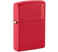 Zippo Briquet 50855819 Rouge mat avec logo Zippo 3,5 x 1 x 5,5 cm