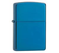 Zippo Briquet tempête - Saphir - Bleu Poli Brillant - Modèle de Base - Rechargeable - Réutilisable - Design Coupe-Vent - Boîte Cadeau - Fabriqué aux États-Unis