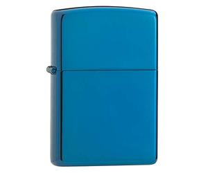 Zippo Briquet tempête - Saphir - Bleu Poli Brillant - Modèle de Base - Rechargeable - Réutilisable - Design Coupe-Vent - Boîte Cadeau - Fabriqué aux États-Unis