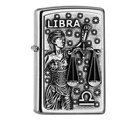 Zippo 2006502 PL 207 Libra Tierkr. V19 Briquet en Laiton Design 5,83,81,2