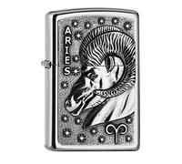 Zippo Briquet Aries Signe Du Zodiaque Bélier Briquet Tempête Essence