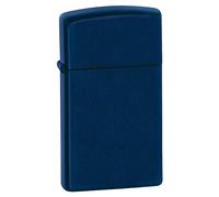 Zippo Briquet Tempête Slim, Bleu Marine Mat | Le format Slim, plus fin et plus étroit que le briquet classique. Pour une poche de chemise.