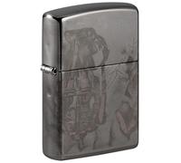 Zippo Briquet Spazuk 60005400 – Finition noire brillante, coupe-vent, rechargeable