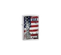 Zippo Lighter Statue of Liberty Flag