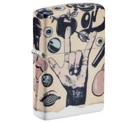 Zippo Briquet tempête Tattoo Art, Art du Tatouage, 540°, Image Couleur, Rechargeable, réutilisable, Design Coupe-Vent, boîte Cadeau, fabriqué aux États-Unis