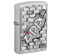 Zippo Lighter The Wall Emblem 2003963 Taille Unique Argent