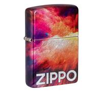 Zippo Briquet Tempête - Tie Dye Multicolore - Impression Fusion 540, Chrome Tumblé - Rechargeable - Réutilisable - Design Coupe-Vent - Coffret Cadeau Fabriqué aux États-Unis