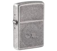 Zippo Briquet Tempête - Tribal Tree of Life Design - Rechargeable - Coffret Cadeau - Métal - Fabriqué aux USA