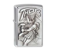 Zippo Lighter Viking Thor Emblem Silver Taille unique