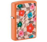 Zippo Briquet Tempête - Floraison - Chrome Poli & Aspect Métallique - Rechargeable, Garanti à Vie - Flamme Ajustable - Boîte Cadeau - Métal - Fabriqué aux USA, Unique