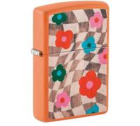 Zippo Briquet Tempête - Floraison - Chrome Poli & Aspect Métallique - Rechargeable, Garanti à Vie - Flamme Ajustable - Boîte Cadeau - Métal - Fabriqué aux USA, Unique