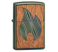 Zippo Woodchuck Mahogany Flame High Polish Green 49057-000002, briquet