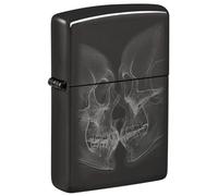 Zippo Briquet tempête X-Ray Kiss, baiser aux rayons X, noir poli, image photo, rechargeable, réutilisable, design coupe-vent, boîte cadeau, fabriqué aux États-Unis