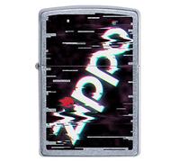 Zippo Briquet tempête Zippo Logo Color Image Street Chrome Rechargeable dans Un Coffret Cadeau de Haute qualité 60005357 Normal Noir