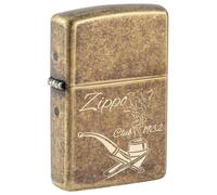 Zippo Briquet Tempête - Zippo Pipe Design - Rechargeable - Coffret Cadeau - Métal - Fabriqué aux USA