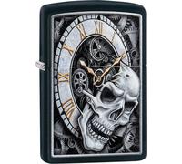 Zippo Briquet Tête De Mort Montre Noir Briquet Tempête Essence